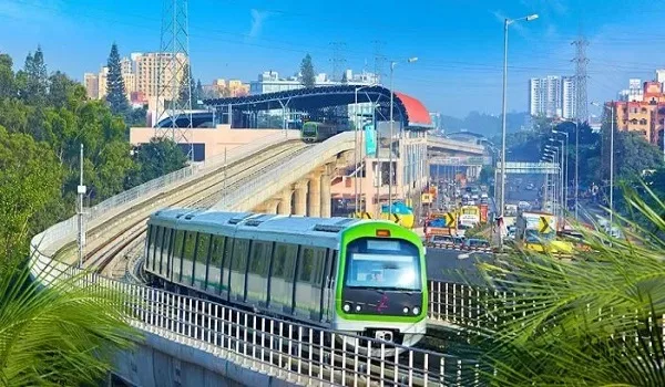 Namma Metro line serving the eastern Bengaluru technology corridor near Whitefield