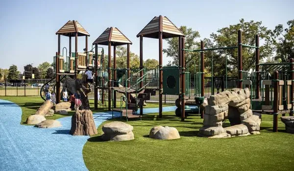 The 80-foot grand spinal road at Embassy Knowledge Park township in North Bangalore
